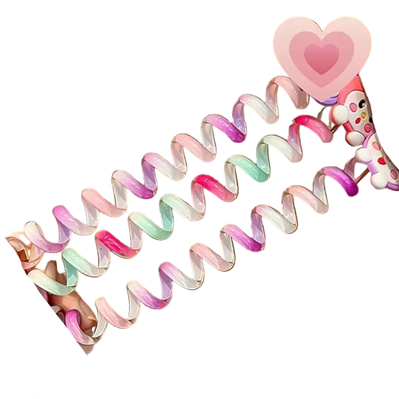 Colorful Spiral Telephone Wire Hair Ties - BuyItOnline