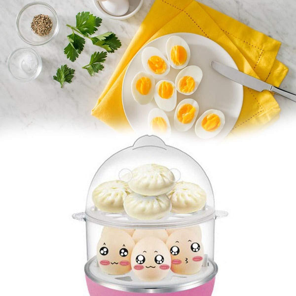 2-Layer 14 Egg Cooker & Steamer - BuyItOnline