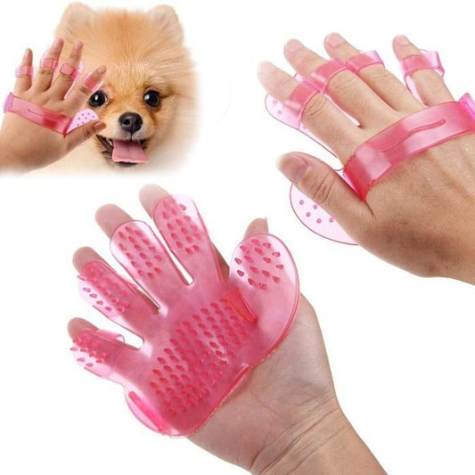 Rubber Pet Grooming Glove - BuyItOnline