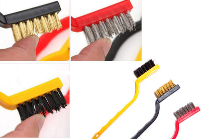 3 Pc Mini Wire Brush Set