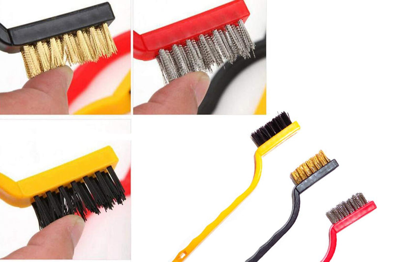 3 Pc Mini Wire Brush Set - BuyItOnline