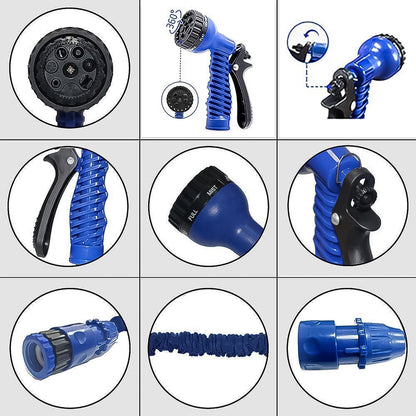 Expandable Magic Garden Hose with Spray Gun