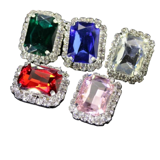 Interchangeable Diamond Triangle Earrings