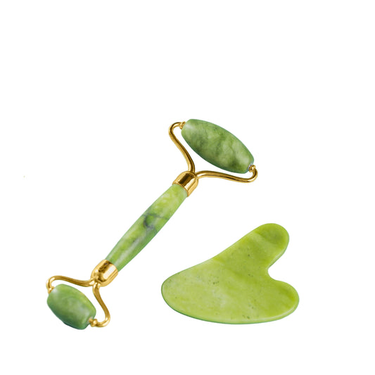 Gua Sha & Jade Roller Set