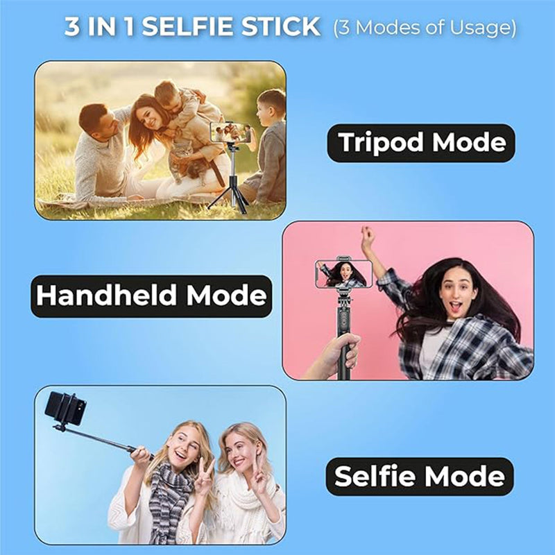 Selfie Stick With Tripod Stand Wukusy