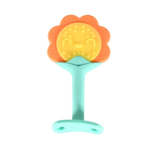 Baby Teether – Food-Grade Sunflower Design