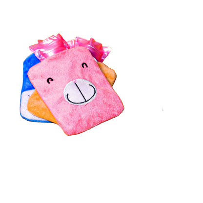 Small Pink Hot Water Bag with Soft Cover