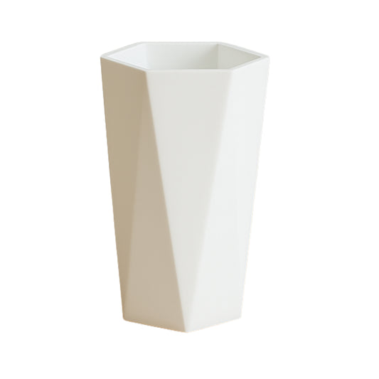 Modern Geometric Hexagon Plastic Flower Vase (1 Pc) Wukusy