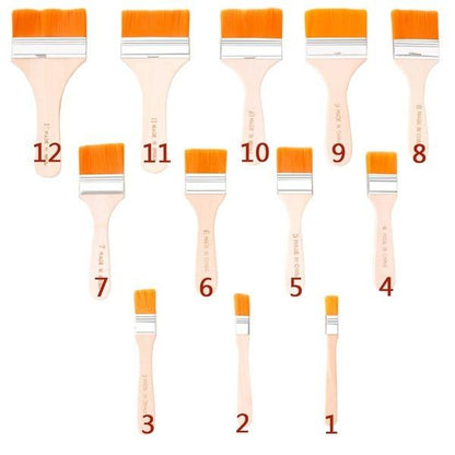 Artistic Flat Painting Brush Set