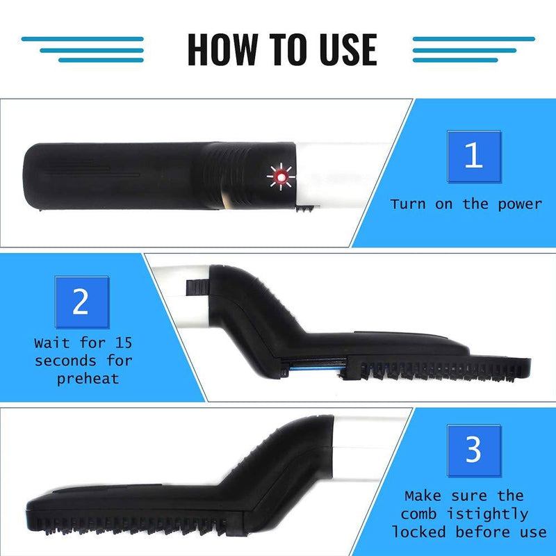 Men's Curling & Straightening Comb Wukusy