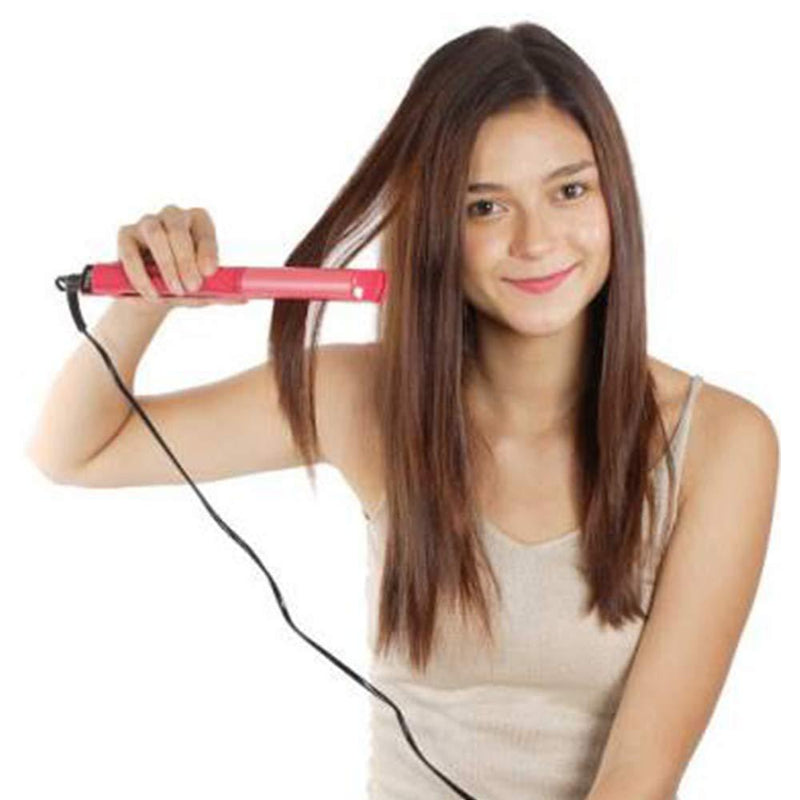 2 In 1 Hair Straightener And Curler Machine For Women (Curl & Straight Hair Iron) Wukusy