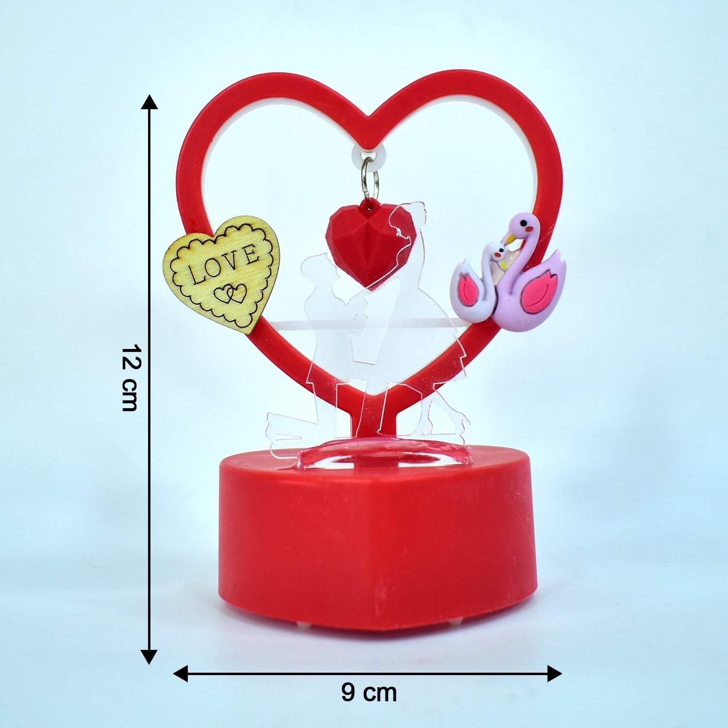 Heart-shaped Decorative Love Showpiece (1 Pc) Wukusy