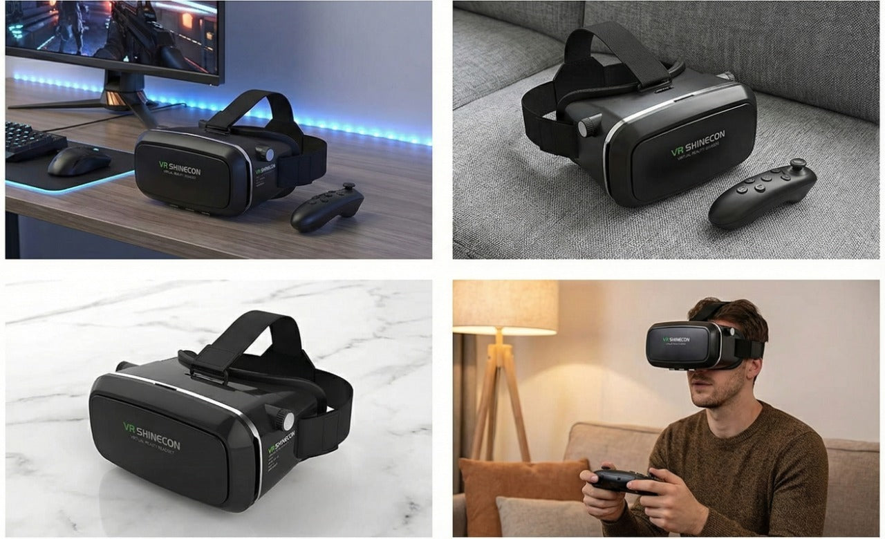3D HD VR Glasses - Virtual Reality Headset with Headphones Wukusy