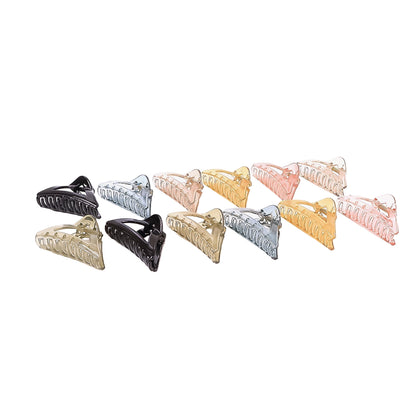 Triangle Plastic Hair Claw Clips