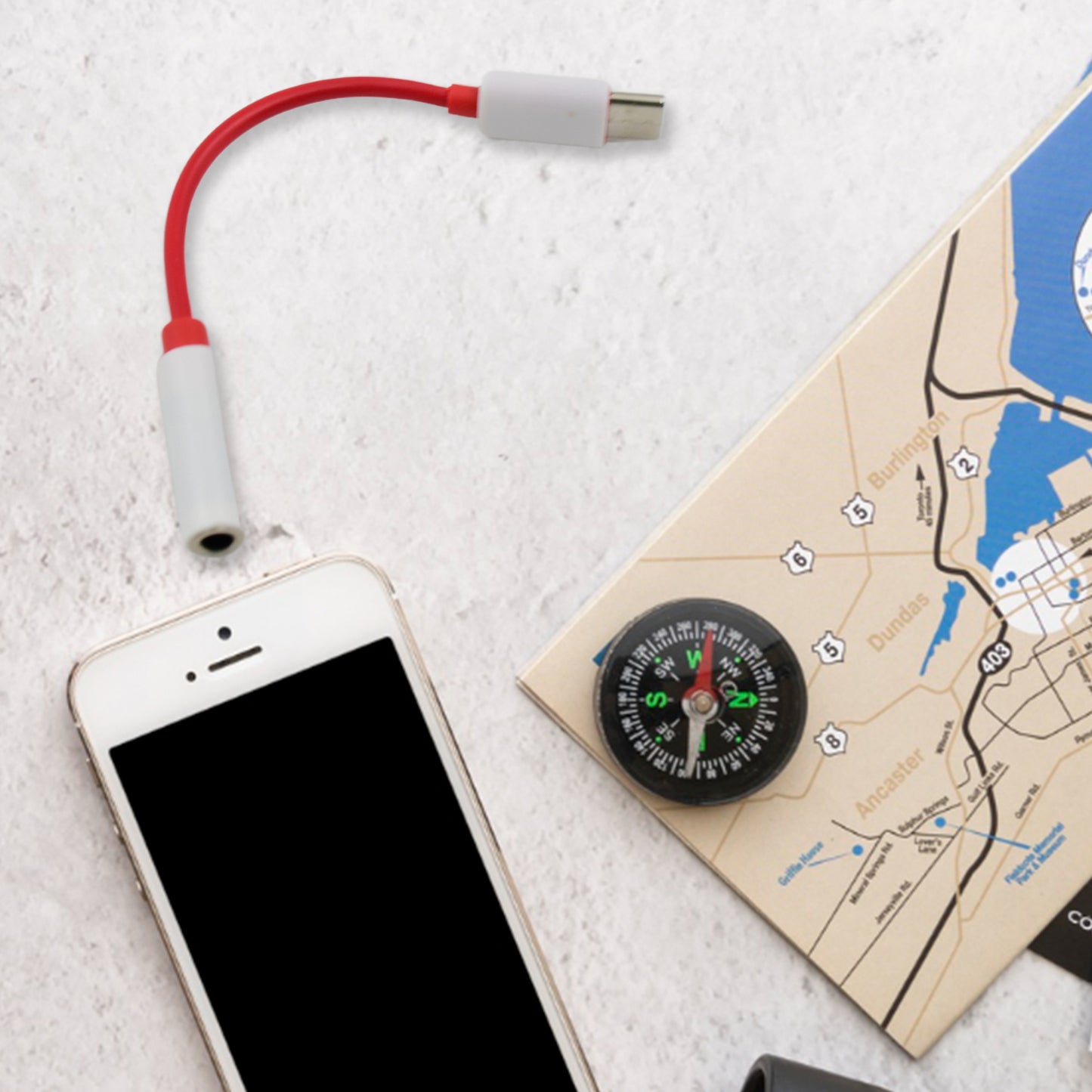 USB Type-C To Headphone Jack Audio Connector