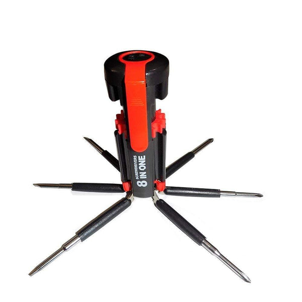 8 In 1 Multi-function Screwdriver Kit With Led Portable Torch - BuyItOnline