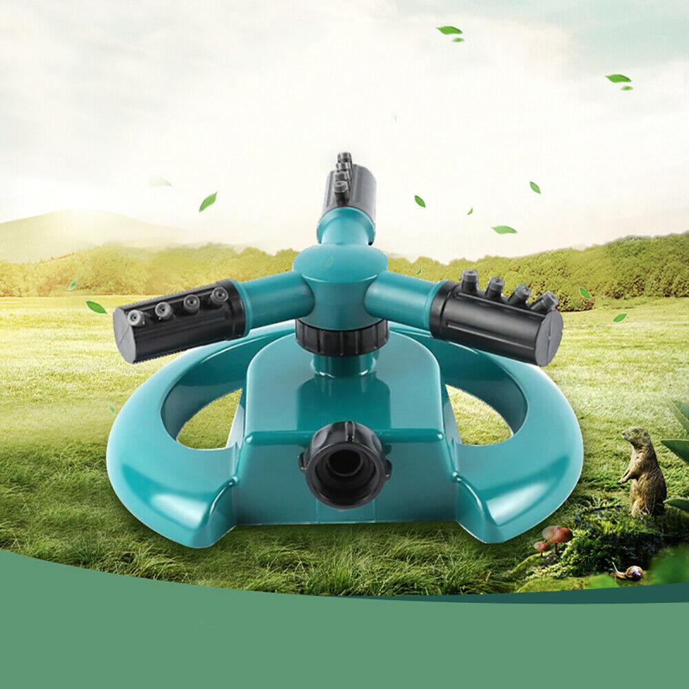 360° Rotating 3-Arm Lawn Sprinkler for Garden & Yard Irrigation