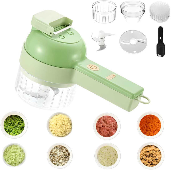 4 in 1 Portable Electric Vegetable Cutter Set 219eaz-qw