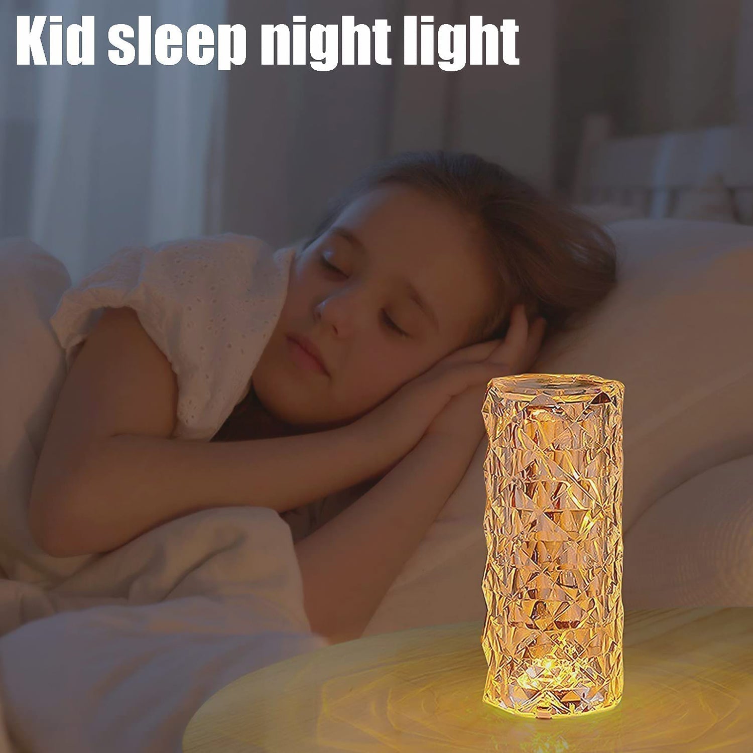 6240 Diamond Table Lamp  Candles For Home Decoration Crystal Candle Lights Wukusy