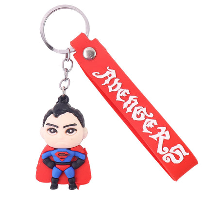 Cute Cartoon Silicone 3d Key Chain With Metal Hook  Strap (Pack Of 1)