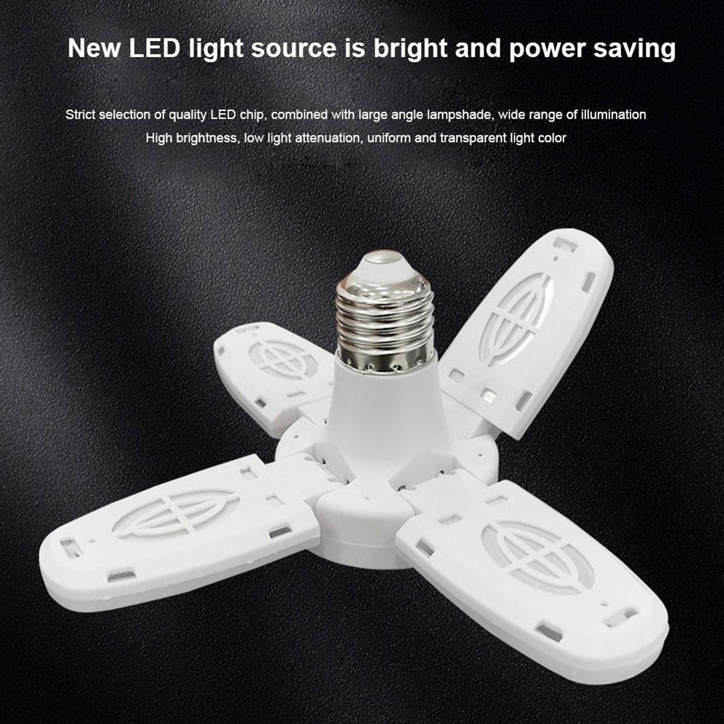 6179 Fan Blade Led Bulb 28v Foldable Led Blade Fan Bulb ( 1 Pc ) Wukusy