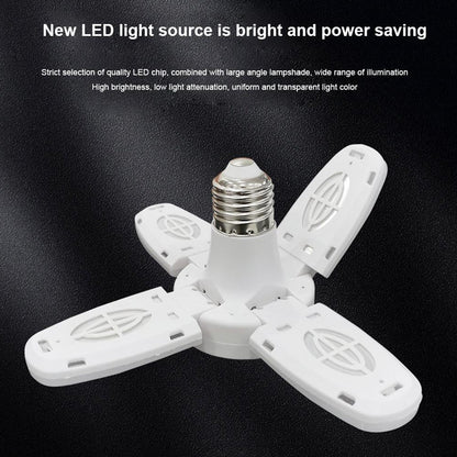6179 Fan Blade Led Bulb 28v Foldable Led Blade Fan Bulb ( 1 Pc ) Wukusy