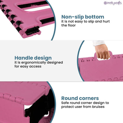 12 Inches Super Strong Folding Step Stool for Adults and Kids, Kitchen Stepping Stools, Garden Step Stool Kitchen Stool 219eaz-qw