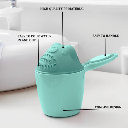 7697 Baby Shampoo Shower Cup Safe Soft Bathing Water Scorpion Baby Bath Tumbler Hair Washing Mug Rainer Wukusy