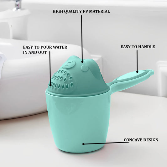 7697 Baby Shampoo Shower Cup Safe Soft Bathing Water Scorpion Baby Bath Tumbler Hair Washing Mug Rainer Wukusy