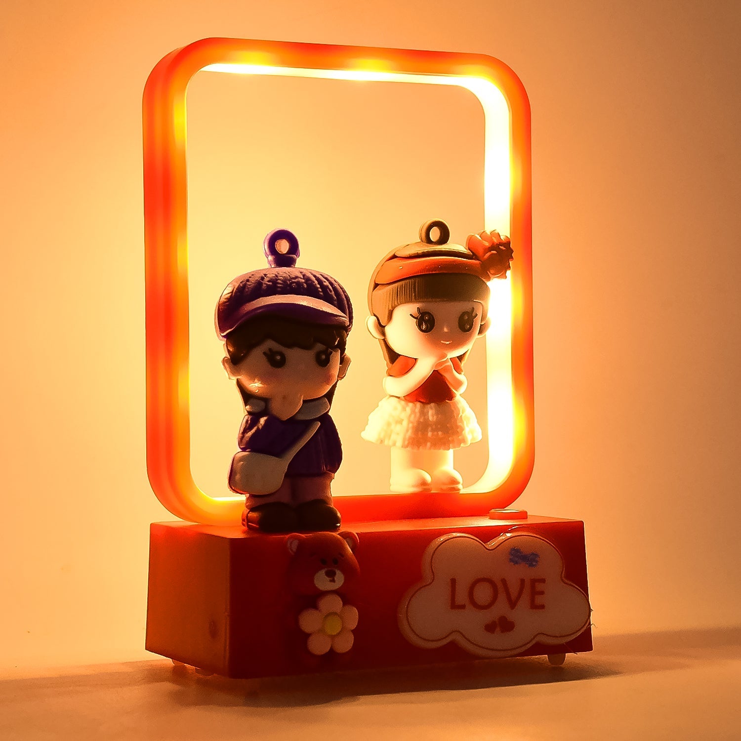 Decorative Love Couple Led Figurine Light (1 Pc) Wukusy