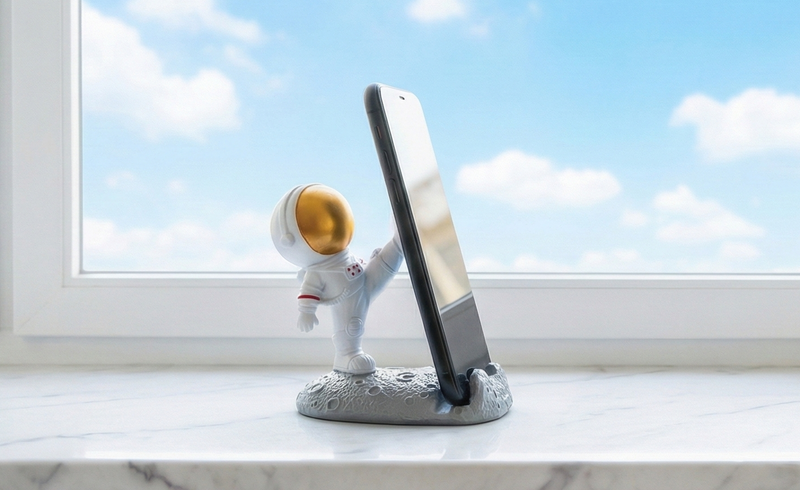 Astronaut Phone Stand - 3D Spaceman Holder Wukusy