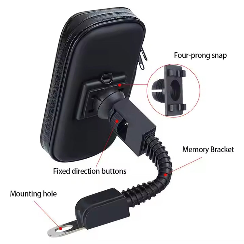 Phone holder -Weather Resistant Bike Mount Wukusy