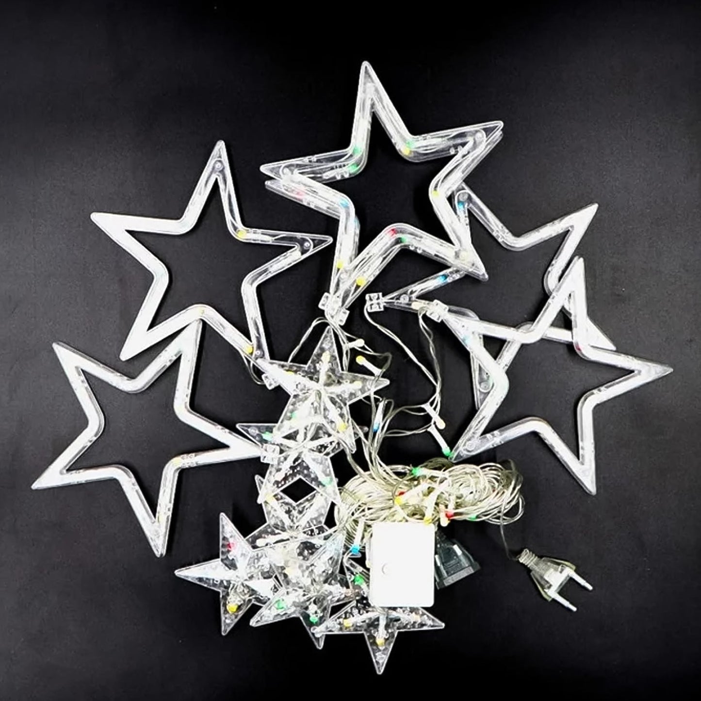 12 Stars LED Curtain String Lights Wukusy