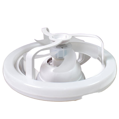 360° Rotation Smart Ceiling Fan with LED Light & Remote Control – Quiet 3-Speed Fan with Adjustable Color Temperature for Home, Apartment, Study Room, Dorm