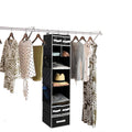 9 Shelf Hanging Closet Organizer With 5 Drawer Organizers Wukusy