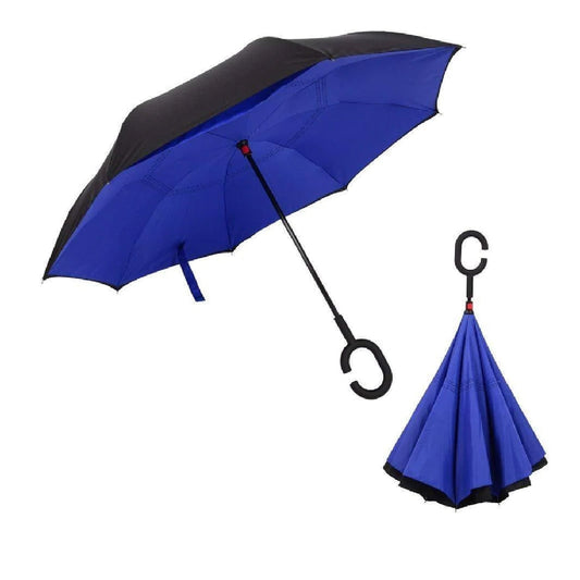 Windproof Upside Down Reverse Umbrella