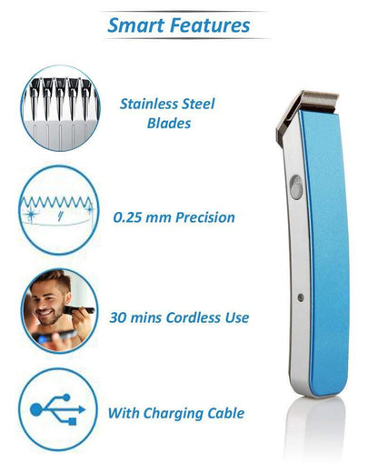 Cordless Rechargeable Hair & Beard Trimmer for Men