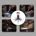 8 In 1 Multi-function Screwdriver Kit With Led Portable Torch Wukusy