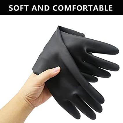 0673 Multipurpose Natural Gum Rubber Reusable Cleaning Gloves Wukusy