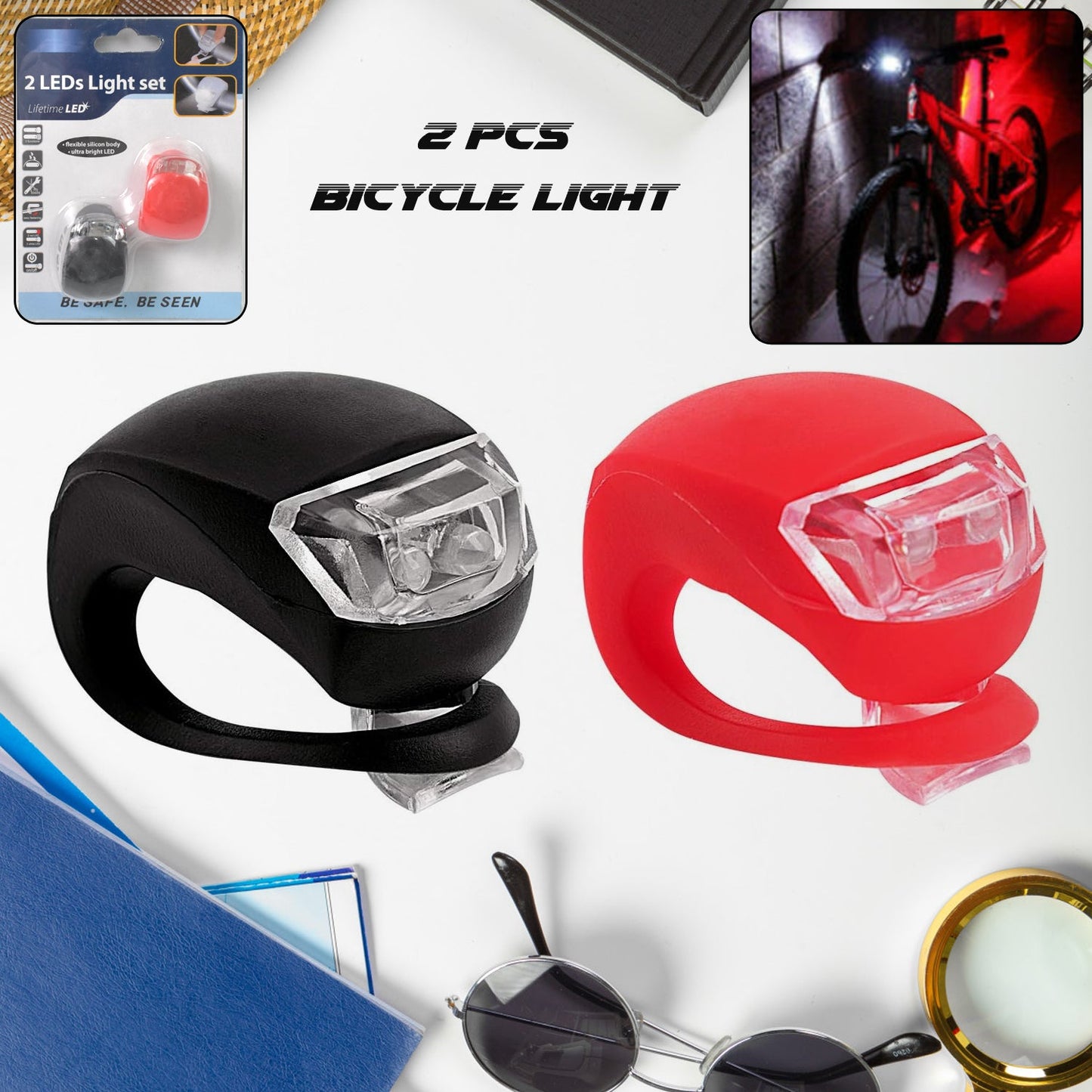 LED Cycle Light Set (2 Pcs Set)