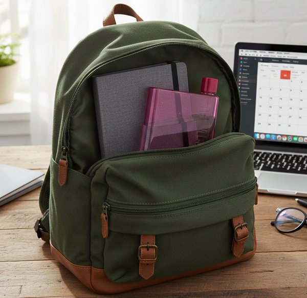 A5 Notebook with Plastic bottle