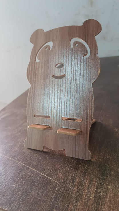 BearBuddy™ Wooden Cartoon Phone Stand