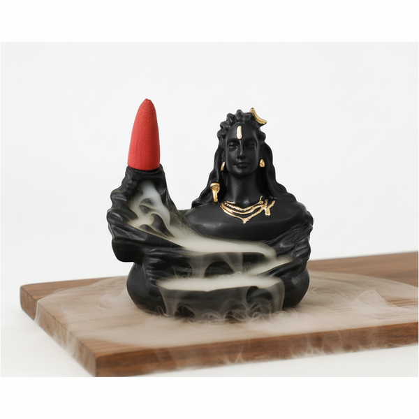 Adiyogi Backflow Incense Burner Wukusy