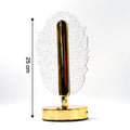 Elegant Feather Shape Crystal Table Lamp Wukusy