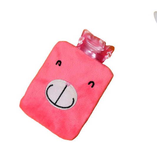 Small Pink Hot Water Bag with Soft Cover
