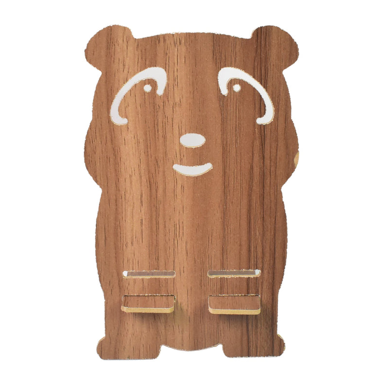 Bear Buddy Wooden Phone Stand Wukusy