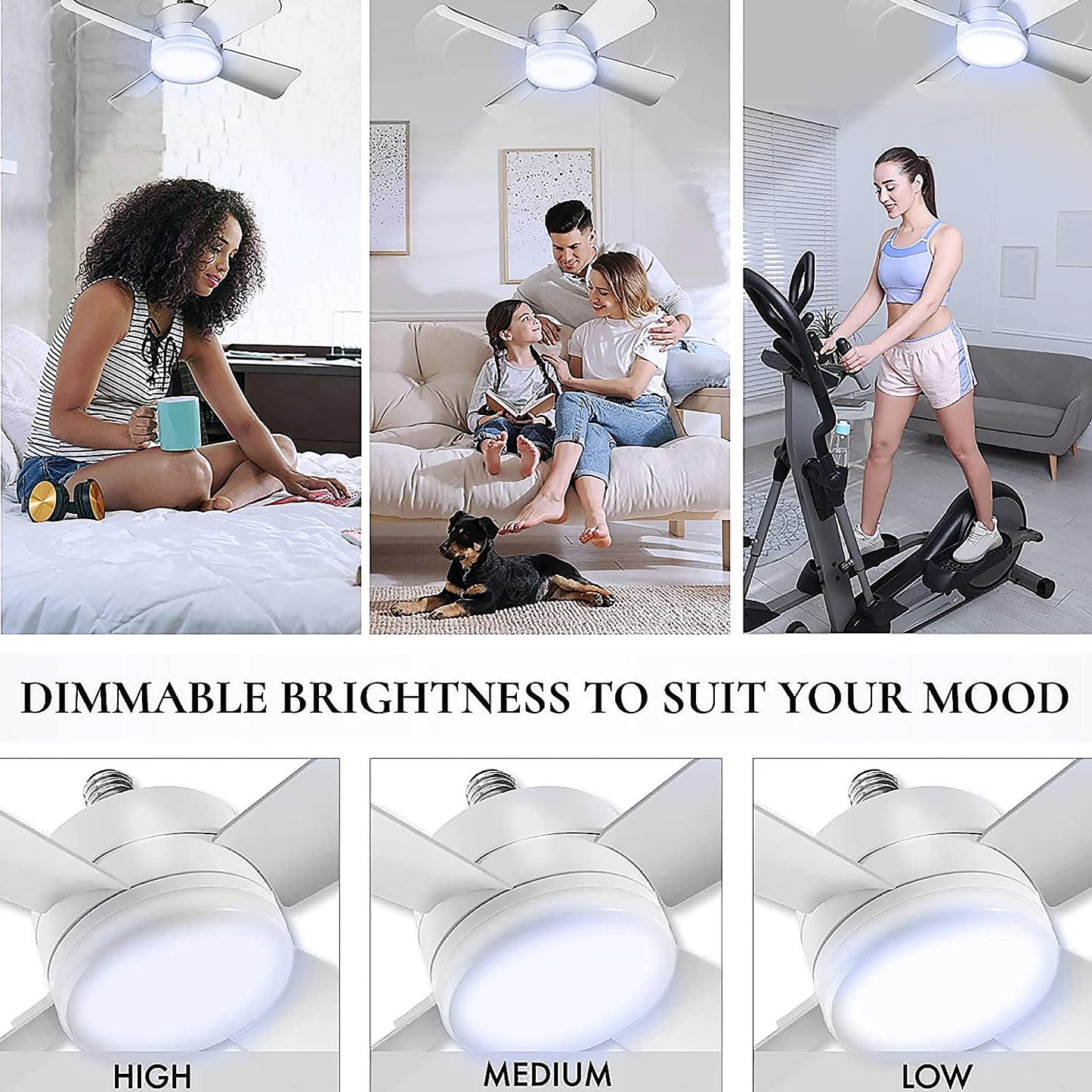 Ceiling Fans With Light Wukusy