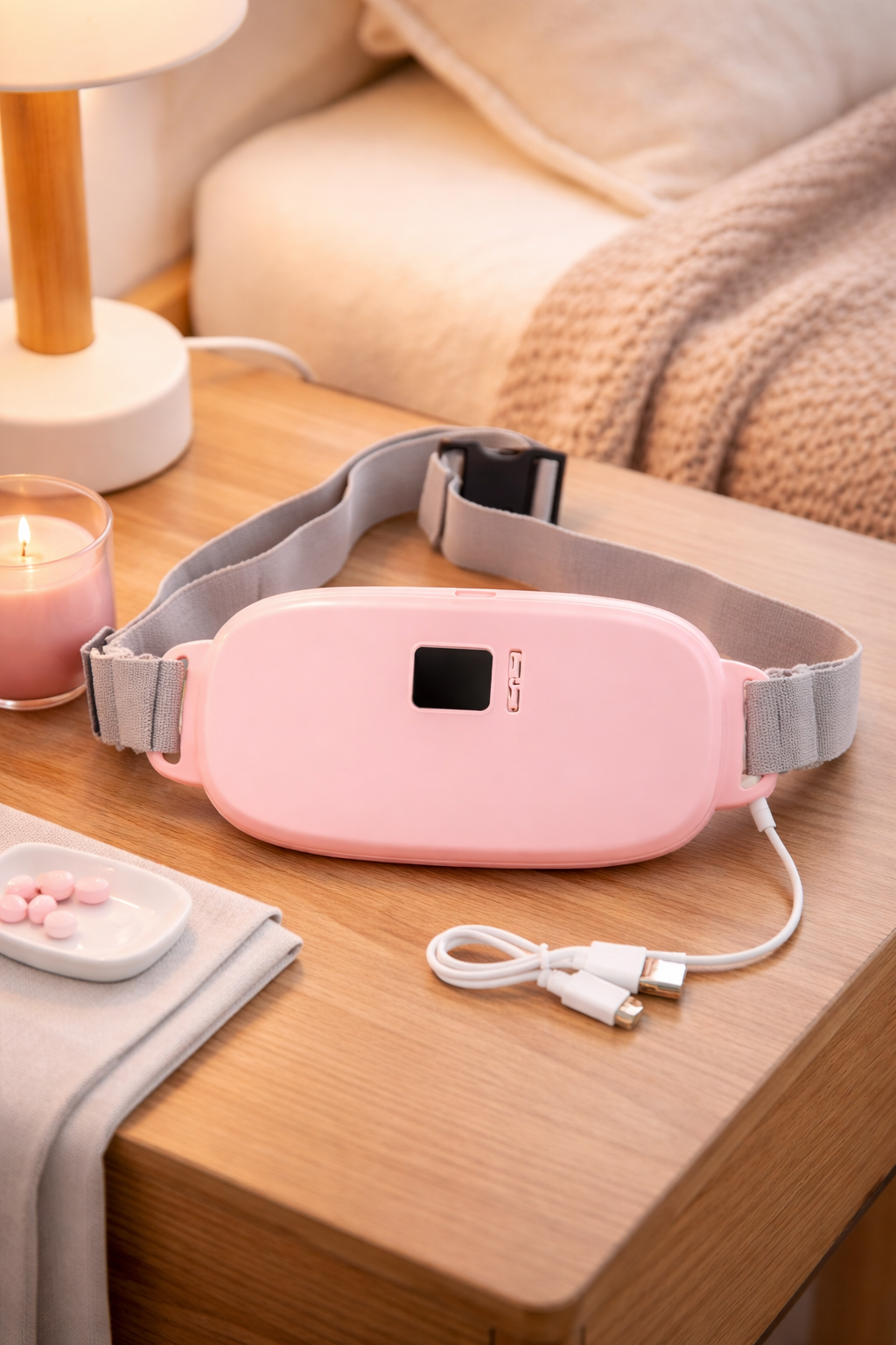Rechargeable Smart Heating Belt for Cramps & Pain Relief Wukusy