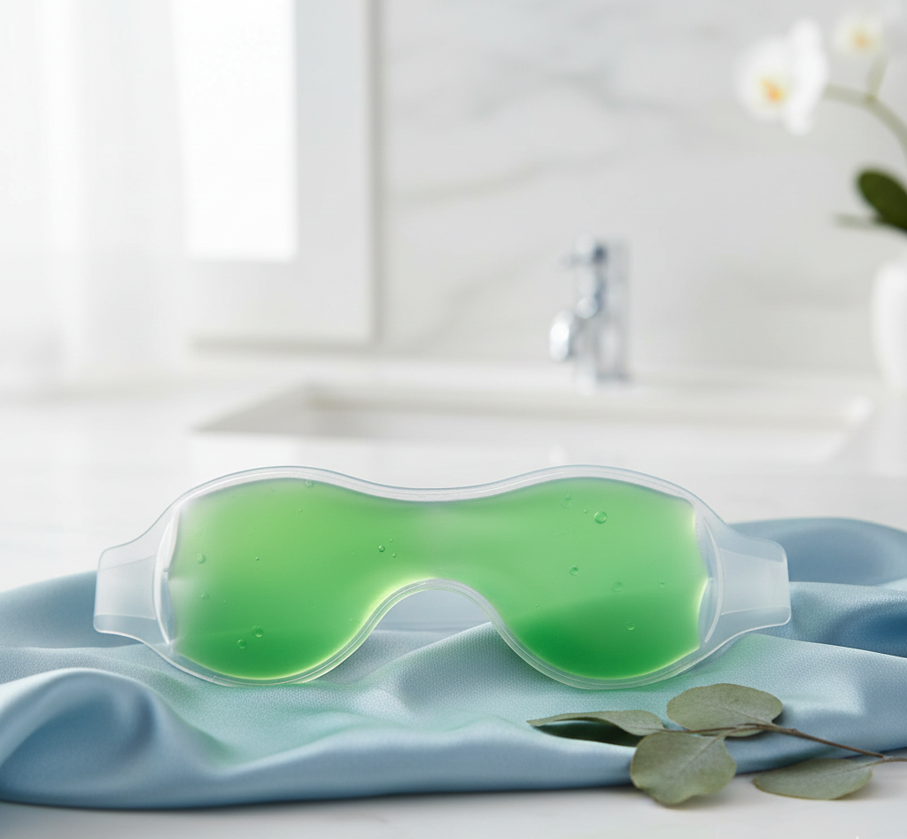Cold Eye Mask With Stick-on Straps Wukusy