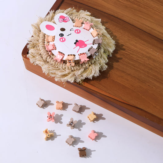 Mini Claw Hair Clips Set For Girls